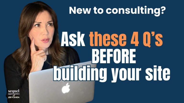 New consultants: Stop Building Your Website — Do THIS First